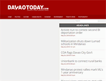 Tablet Screenshot of davaotoday.com